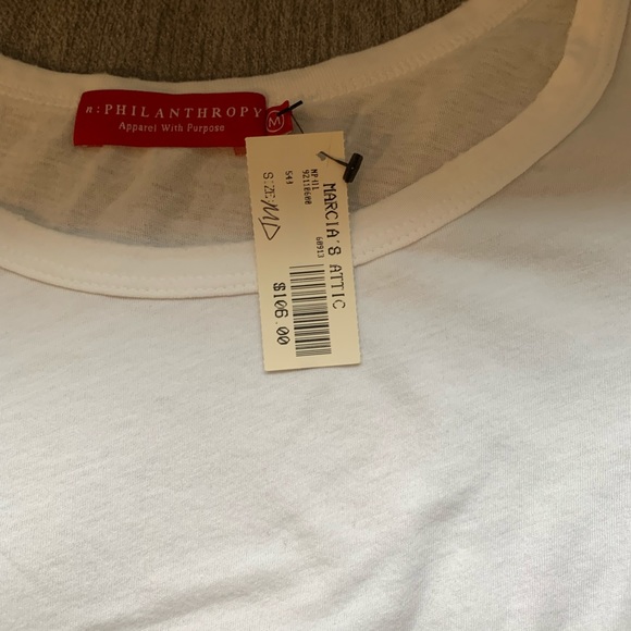 nPhilanthropy NWT long sleeve tee, stitched detail - Picture 2 of 2